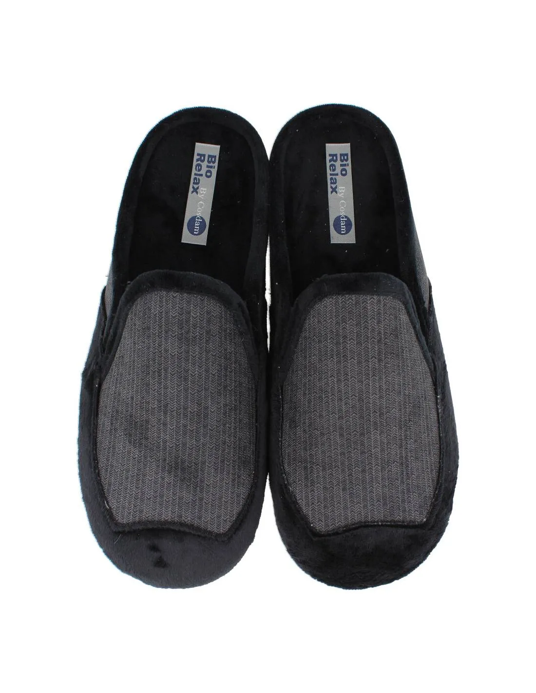 BIORELAX  ZAPATILLAS CASA BOSTON ESPIGA NEGRO
