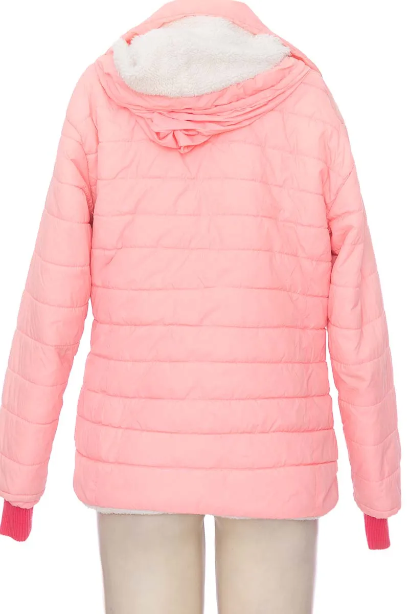CHAQUETA / ABRIGO COLOR ROSADO  OBLIQUO