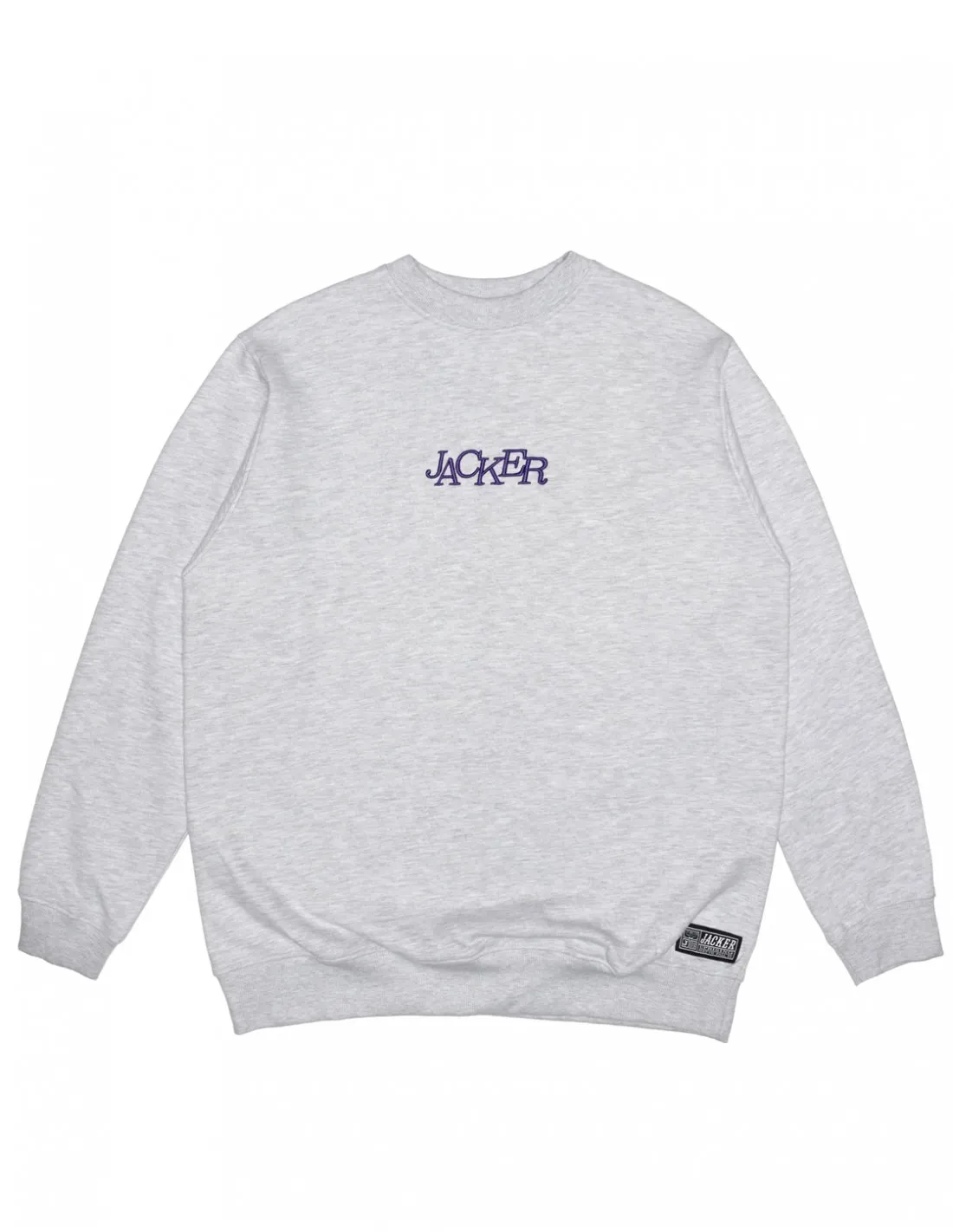 JACKER SELECT LOGO  GRIS  CUELLO REDONDO